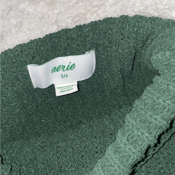Aerie Mock Neck Green Sweater - Picture 13 of 13